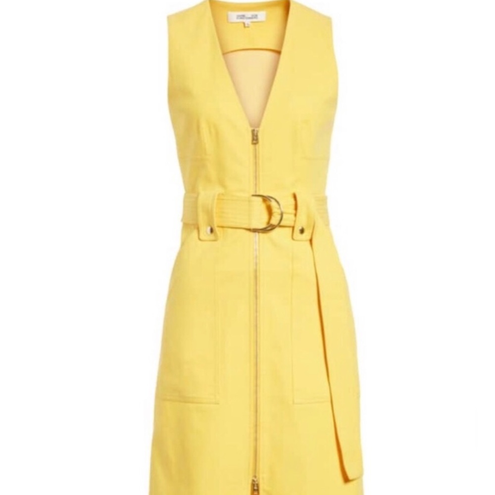 Diane Von Furstenburg Zip Front A-Line Dress